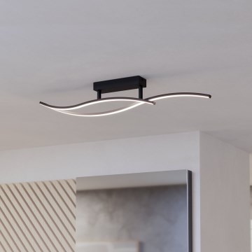 Eglo - LED Plafondlamp LED/12W/230V 4000K zwart