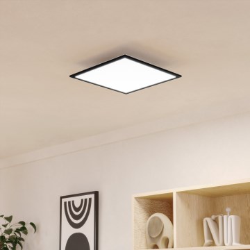 Eglo - LED plafondlamp LED/18,8W/230V 2700/4000/6500K 40x40 cm zwart