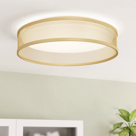 Eglo - LED Plafondlamp LED/20W/230V goud