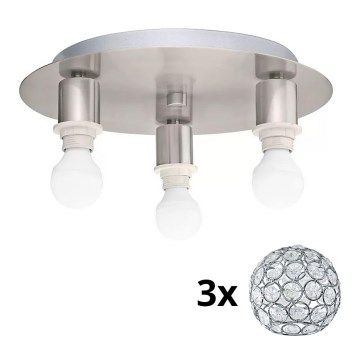 Eglo - LED Plafondlamp MY CHOICE 3xE14/4W/230V mat chroom