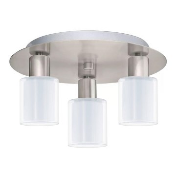 Eglo - LED Plafondlamp MY CHOICE 3xE14/4W/230V mat chroom/wit