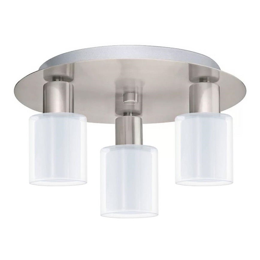 Eglo - LED Plafondlamp MY CHOICE 3xE14/4W/230V mat chroom/wit