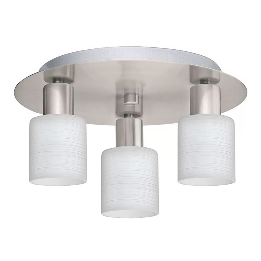 Eglo - LED Plafondlamp MY CHOICE 3xE14/4W/230V mat chroom/wit
