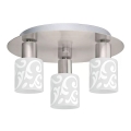 Eglo - LED Plafondlamp MY CHOICE 3xE14/4W/230V mat chroom/wit