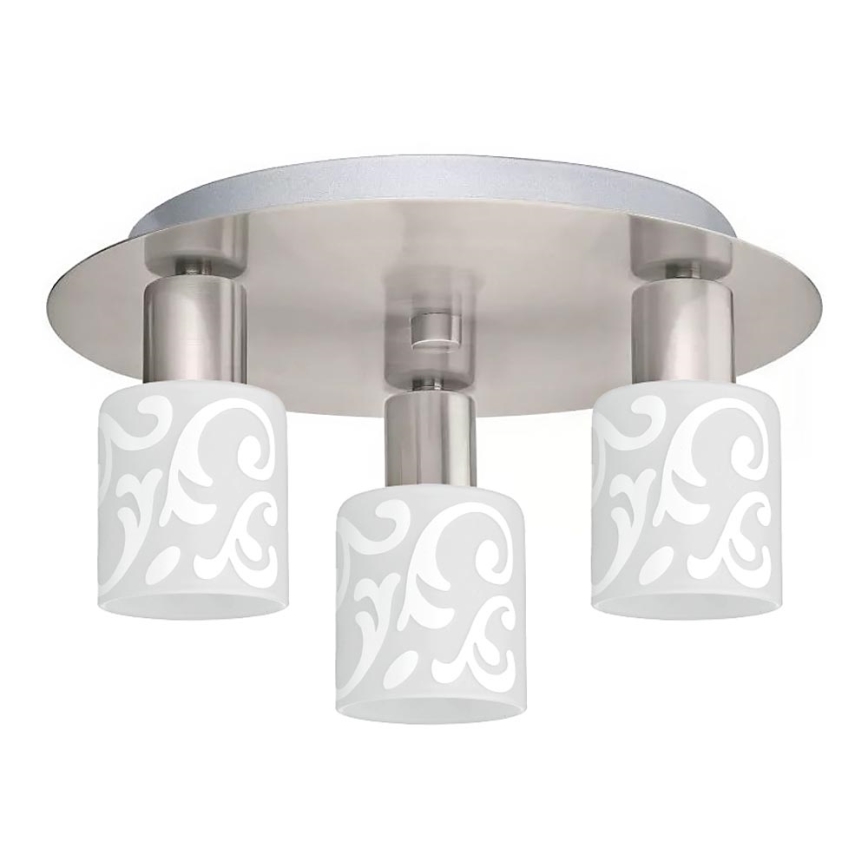 Eglo - LED Plafondlamp MY CHOICE 3xE14/4W/230V mat chroom/wit