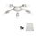 Eglo - LED Plafondlamp MY CHOICE 5xE14/4W/230V  mat chroom/crème