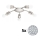 Eglo - LED Plafondlamp MY CHOICE 5xE14/4W/230V  mat chroom