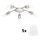 Eglo - LED Plafondlamp MY CHOICE 5xE14/4W/230V  mat chroom/wit