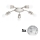 Eglo - LED Plafondlamp MY CHOICE 5xE14/4W/230V  mat chroom/wit/zwart