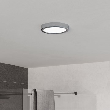 Eglo - LED plafondlamp voor de badkamer, 7,5 W (230 V), met omschakelbare kleurtemperaturen 2700/4000/6500 K, Ø 16,6 cm, IP44, glanzend chroom