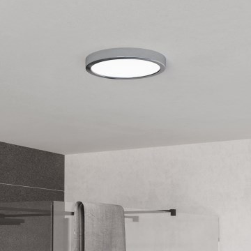 Eglo - LED plafondlamp voor de badkamer LED/11,5W/230V 2700/4000/6500K Ø 21,1 cm IP44 glanzend chroom