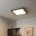 Eglo - LED RGB Dimbaar bevestigd lichtpaneel SALOBRENA-C WOOD LED/24W/230V 2700-6500K 49,5x49,5 cm donkerbruin + afstandsbediening