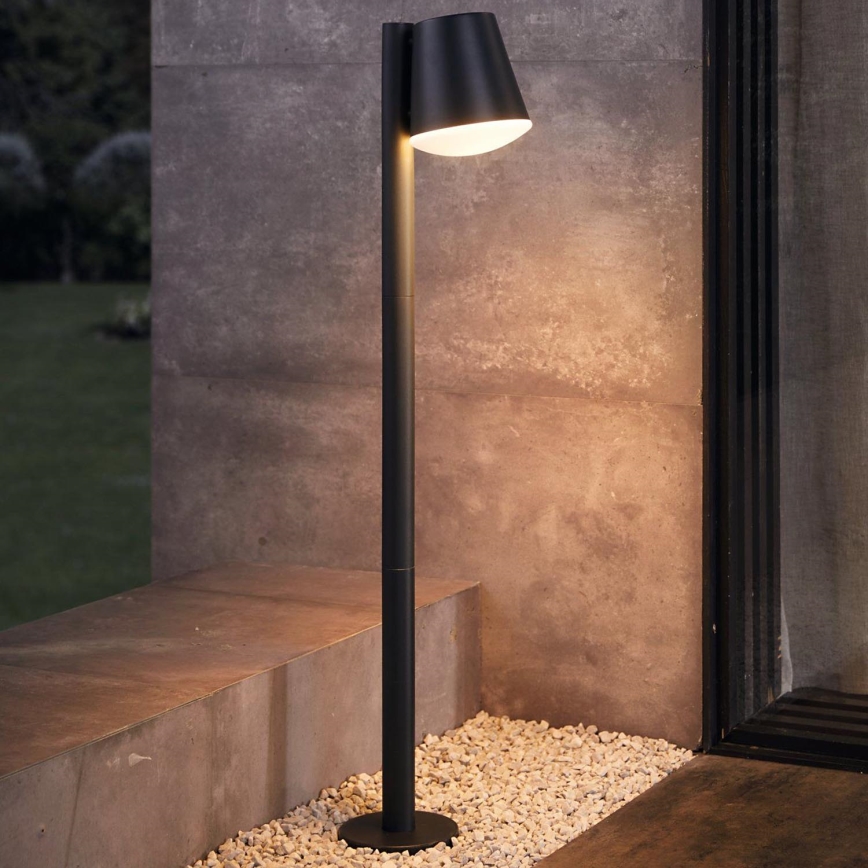 Eglo - LED RGB Dimbaar buitenshuis lamp CALDIERO-C 1xE27/9W/230V antraciet IP44