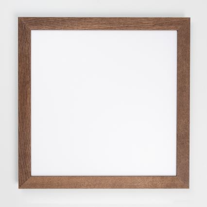 Eglo - LED RGB Dimbaar bevestigd lichtpaneel SALOBRENA-C WOOD LED/30,5W/230V 2700-6500K 64x64 cm donkerbruin + afstandsbediening