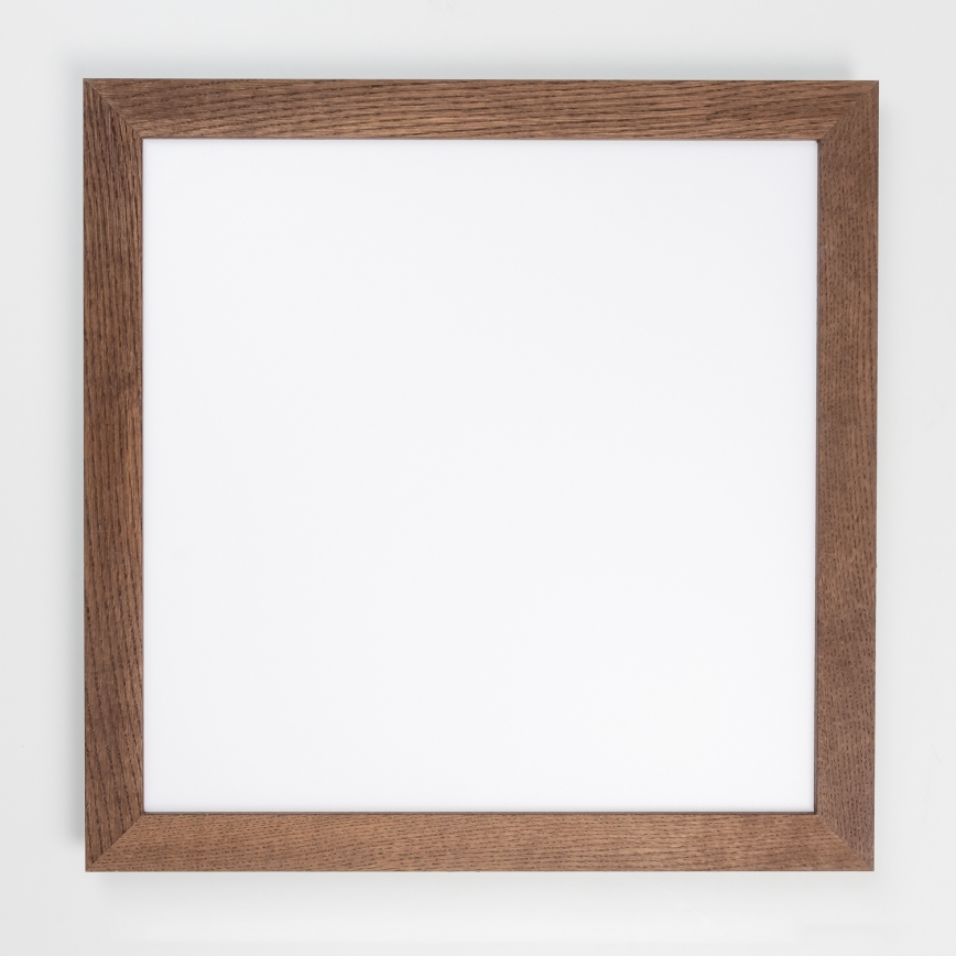 Eglo - LED RGB Dimbaar bevestigd lichtpaneel SALOBRENA-C WOOD LED/30,5W/230V 2700-6500K 64x64 cm donkerbruin + afstandsbediening