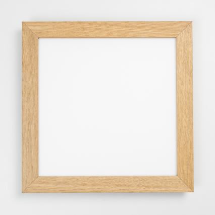 Eglo - LED RGB dimbaar opbouwpaneel SALOBRENA-C WOOD LED/40W/230V 2700-6500K 49,5x49,5 cm bruin + afstandsbediening