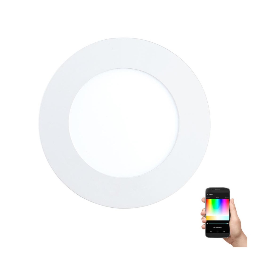Eglo - LED RGB dimbare inbouwspot FUEVA-C LED/5,4 W/230 V Ø 12 cm