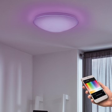 Eglo - LED RGB Dimbare wand- en plafondlamp GIRON-C LED/17W/230V