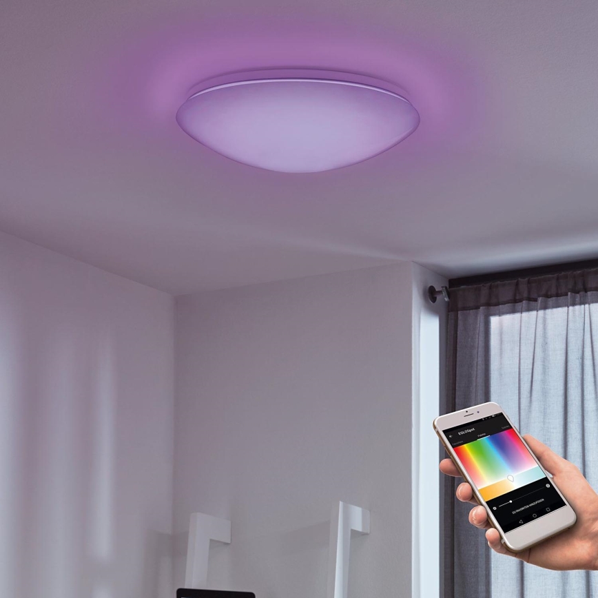 Eglo - LED RGB Dimbare wand- en plafondlamp GIRON-C LED/17W/230V