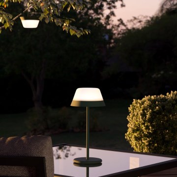 Eglo - LED RGBW Dimbaar aanraken buitenshuis lamp 2in1 LED/1,5W/5V 2600 mAh IP54 groen