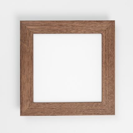 Eglo - LED RGBW dimbaar opbouwpaneel SALOBRENA-C WOOD LED/16W/230V 2700-6500K 34x34 cm donkerbruin + afstandsbediening