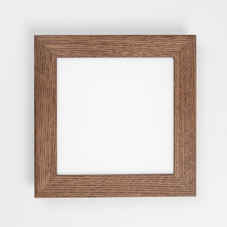 Eglo - LED RGBW dimbaar opbouwpaneel SALOBRENA-C WOOD LED/16W/230V 2700-6500K 34x34 cm donkerbruin + afstandsbediening