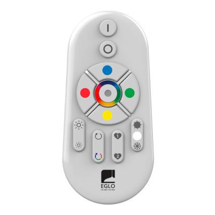 Eglo - LED RGBW dimbaar opbouwpaneel SALOBRENA-C WOOD LED/16W/230V 2700-6500K 34x34 cm donkerbruin + afstandsbediening