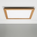 Eglo - LED RGBW dimbaar opbouwpaneel SALOBRENA-C WOOD LED/30,5W/230V 2700-6500K 64x64 cm bruin + afstandsbediening
