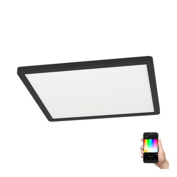Eglo - LED RGBW Dimbaar plafondlamp LED/14,6W/230V zwart ZigBee