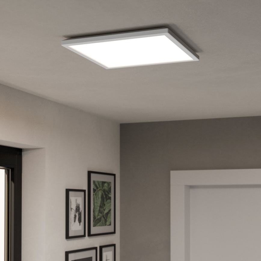 Eglo - LED RGBW Dimbare badkamer plafondlamp LED/17,6W/230V 2700-6500K 39x39 cm IP44 wit ZigBee