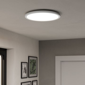 Eglo - LED RGBW Dimbare badkamer plafondlamp LED/18,5W/230V 2700-6500K diameter 38,9cm IP44 wit ZigBee