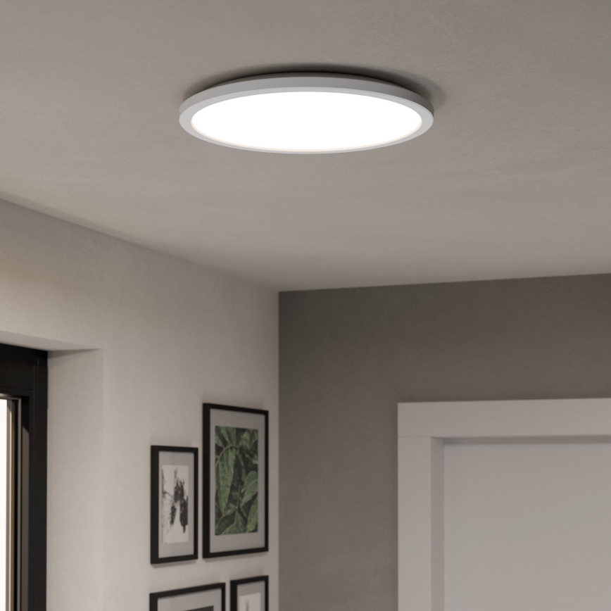 Eglo - LED RGBW Dimbare badkamer plafondlamp LED/18,5W/230V 2700-6500K diameter 38,9cm IP44 wit ZigBee