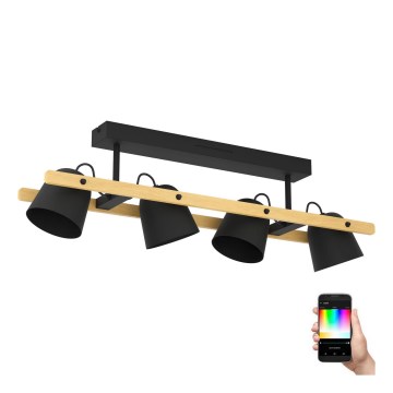 Eglo - LED RGBW Dimbare bevestigde hanglamp 4xLED/3,7W/230V 2700-6500K