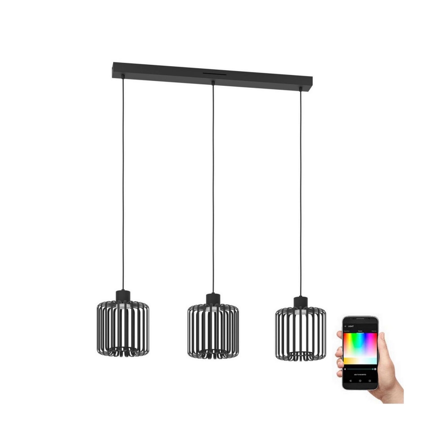 Eglo - LED RGBW Dimbare hanglamp aan een koord 3xLED/3,7W/230V 2700-6500K