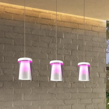Eglo - LED RGBW Dimbare hanglamp aan een koord 3xLED/3,7W/230V 2700-6500K wit ZigBee