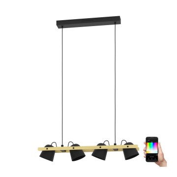 Eglo - LED RGBW Dimbare hanglamp aan een koord 4xLED/3,7W/230V 2700-6500K
