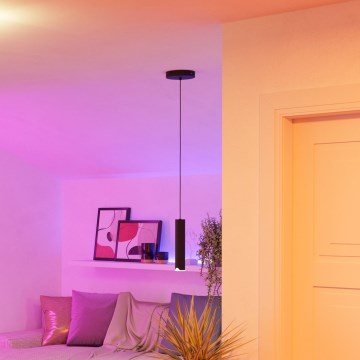 Eglo - LED RGBW Dimbare hanglamp aan een koord LED/3,7W/230V 2700-6500K zwart