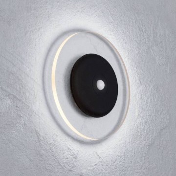 Eglo - LED RGBW dimbare oplaadbare wandlamp met bewegings- en schemersensor LED/5V 2000 mAh zwart + afstandsbediening