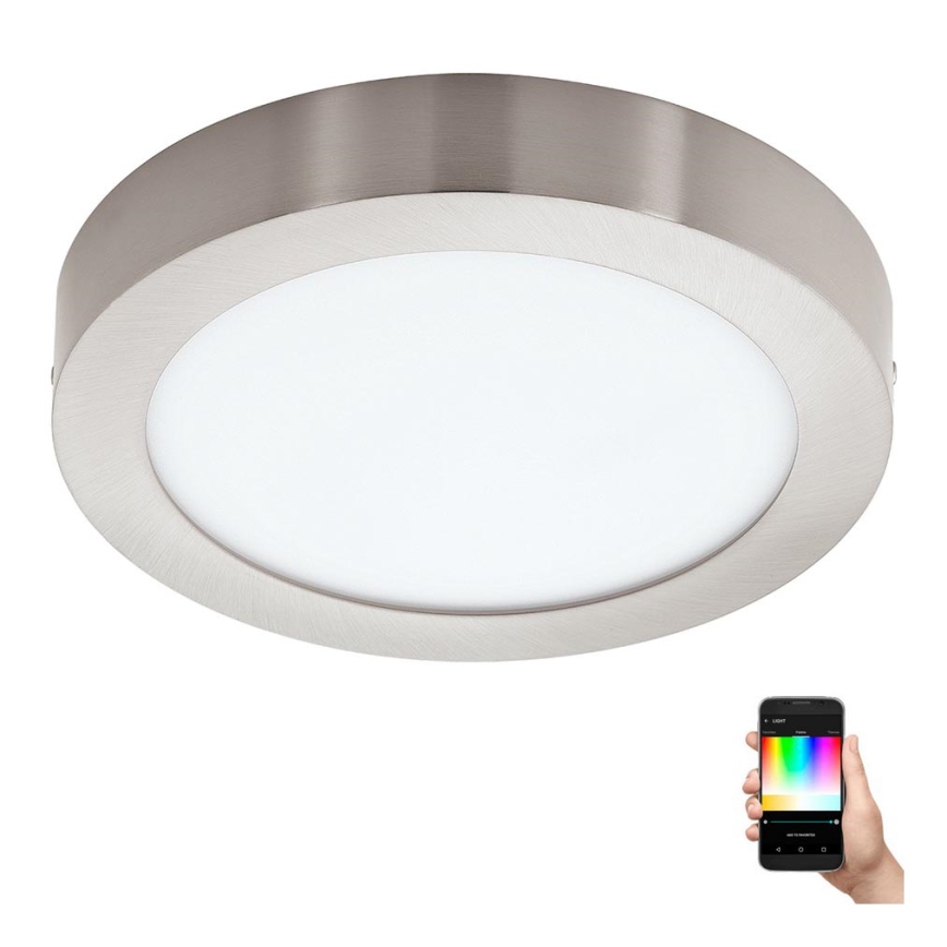 Eglo - LED RGBW dimbare plafondlamp FUEVA-C LED/15,6W/230V Bluetooth Ø 22,5 cm