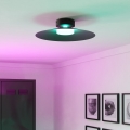 Eglo - LED RGBW dimbare plafondlamp LED/15,5W/230V 2700–6500K Ø 45 cm zwart