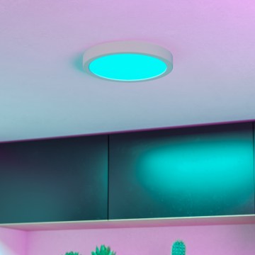 Eglo - LED RGBW dimbare plafondlamp voor badkamer LED/11,2W/230V 2700-6500K Ø 21,1 cm IP44 wit