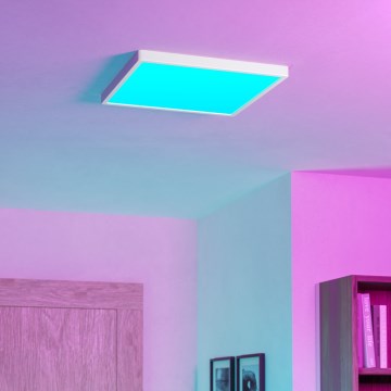 Eglo - LED RGBW dimbare plafondlamp voor badkamer LED/17,8W/230V 2700-6500K Ø 39 cm IP44 wit