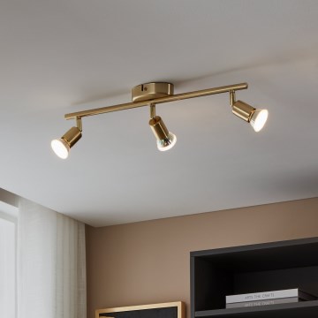 Eglo - LED Spot 3xGU10/2,8W/230V 3000K goud