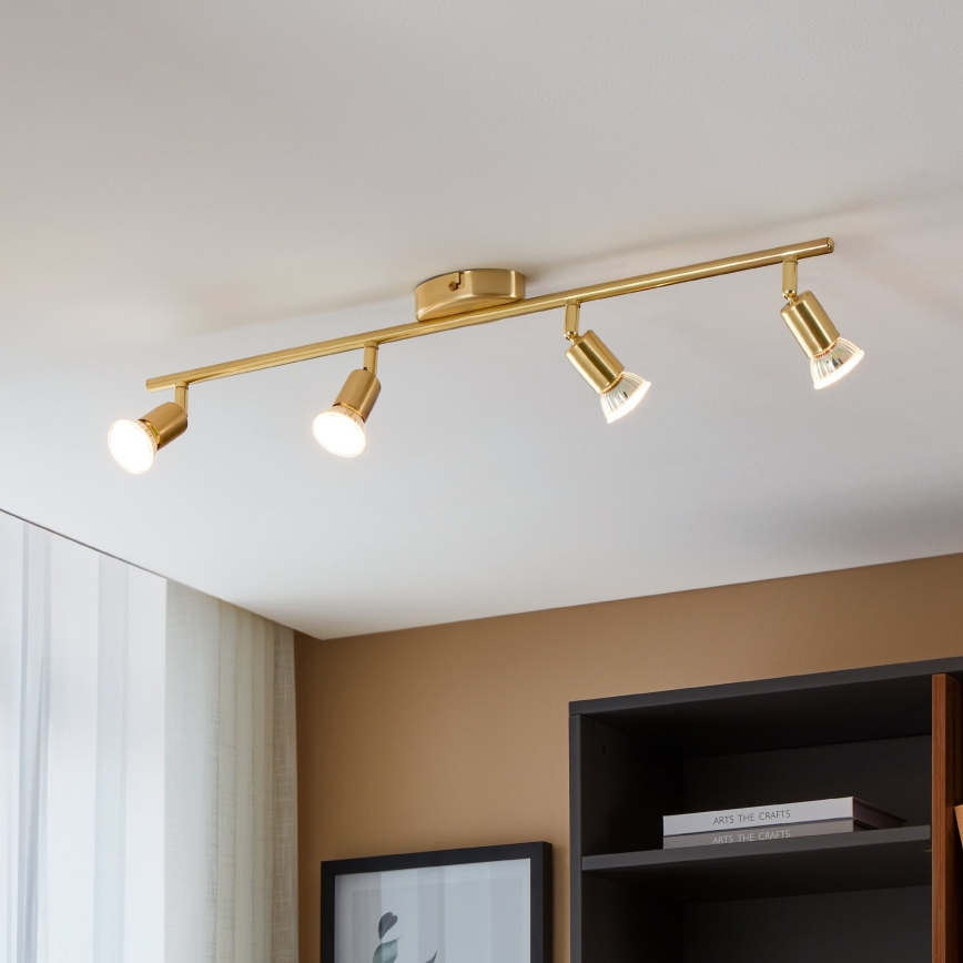 Eglo - LED Spot 4xGU10/2,8W/230V 3000K goud