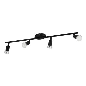 Eglo - LED Spot 4xGU10/2,8W/230V 3000K zwart