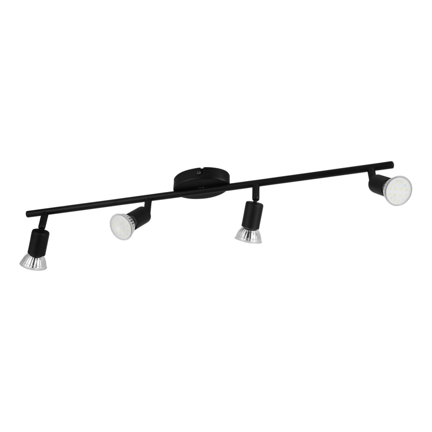 Eglo - LED Spot 4xGU10/2,8W/230V 3000K zwart