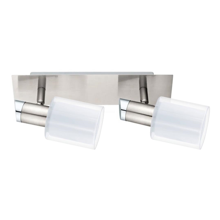 Eglo - LED spot MY CHOICE 2xE14/4W/230V mat chroom/wit