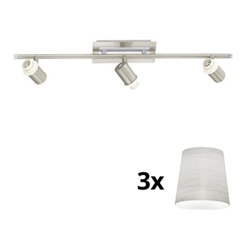 Eglo - LED spot MY CHOICE 3xE14/40W/230V mat chroom/crème