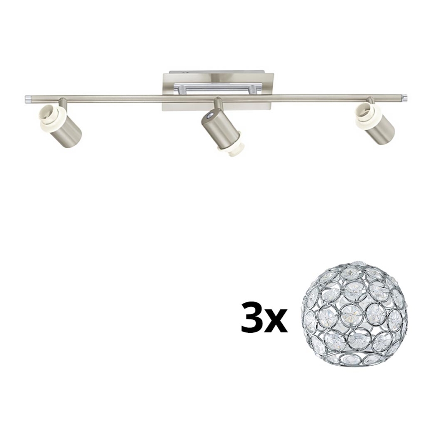 Eglo - LED spot MY CHOICE 3xE14/40W/230V mat chroom
