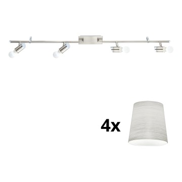 Eglo - LED spot MY CHOICE 4xE14/4W/230V mat chroom/crème